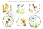 Watercolor Compositions Animals, an Animal Illustration by Budogoshch (Thumbnail 2 of 6)