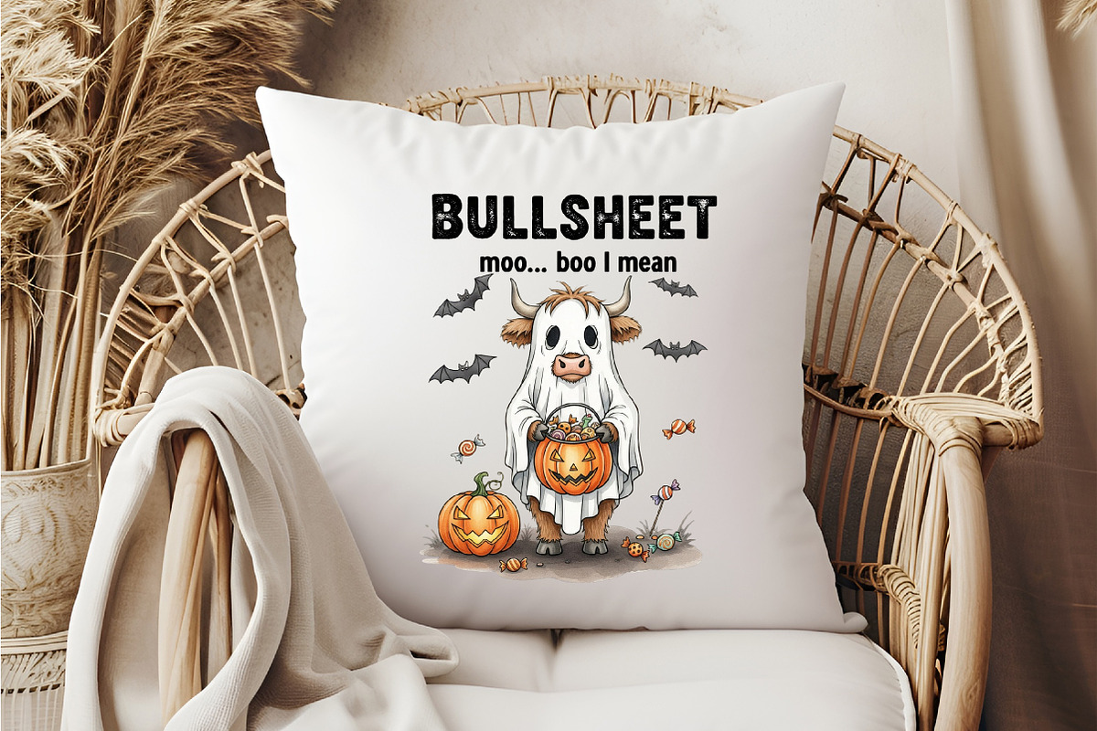 Funny Cow Halloween PNG, an Illustration by DreamCafeArt (Photo 6 of 7)