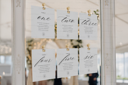Hanging Seating Chart Cards Mockup, an Advertising Mockup by TatiMockup (Thumbnail 3 of 4)