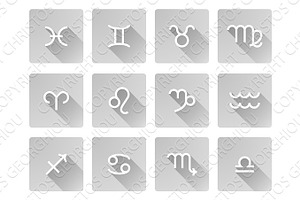 Zodiac Horoscope Sign Icons