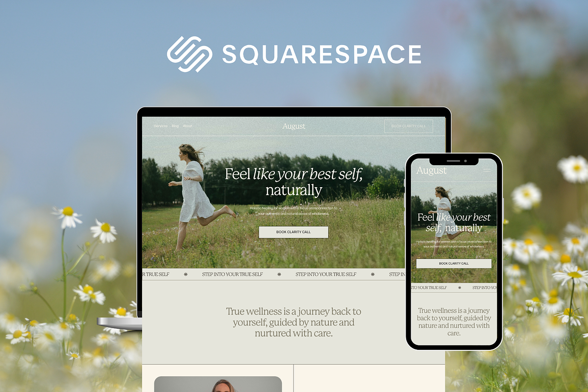 Squarespace Template for Therapist, a Squarespace Template by Soul Mission Studio (Photo 1 of 10)