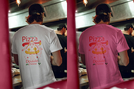 Staff T-Shirt Mockup – Editable
