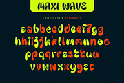 Maxi Wave - Display Font, a Handwritten Font by Alpaprana (Thumbnail 9 of 11)