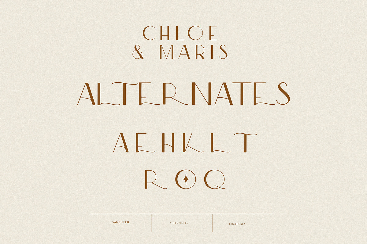 Modern Ligature Sans Serif Font preview 7