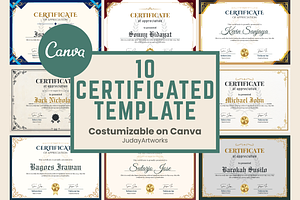 Modern Certificate Template Bundle, a Templates & Theme by judayartworks