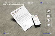 A4 Letterhead and App UI Mockup, a Books & Magazine Mockup by My Code Std (Thumbnail 1 of 5)