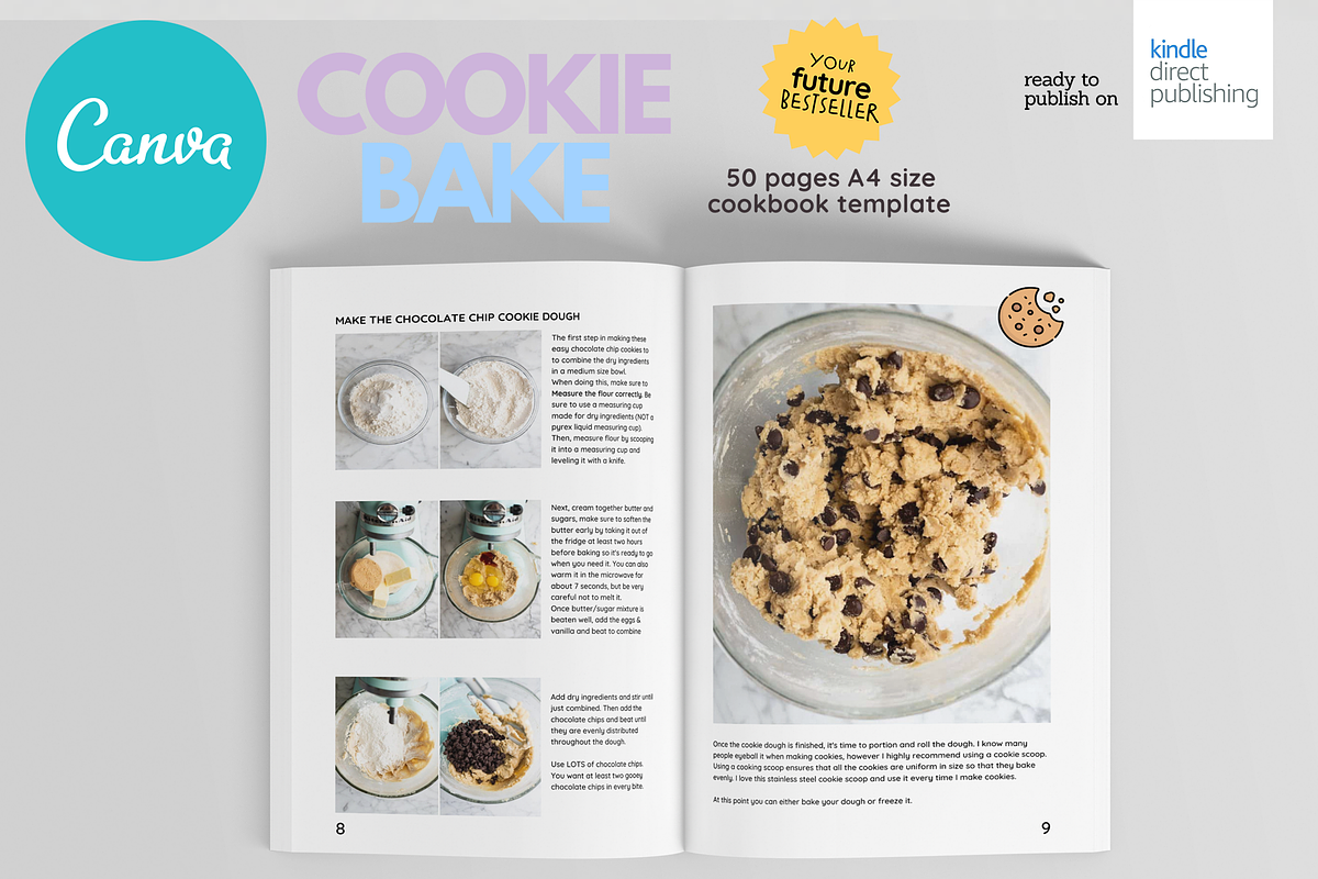 Cookies Recipes Cookbook Template, a Magazine Template by DeLaGranSiete (Photo 5 of 9)