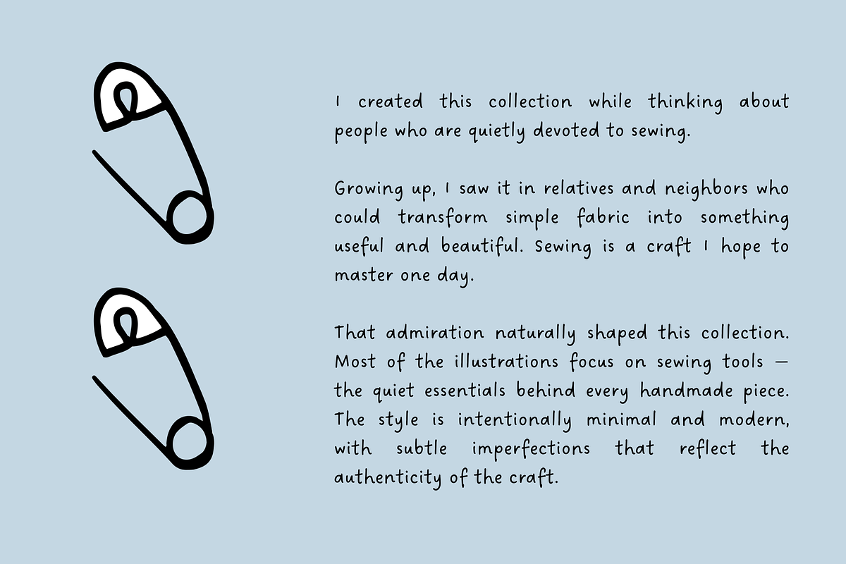 108 Sewing Illustration Collection, an Object Illustration by The Journey Atelier (Photo 6 of 17)
