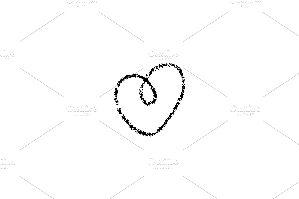 Crayon Doodle Hearts, an Object Graphic by Elena Pimukova (Photo 4 of 36)