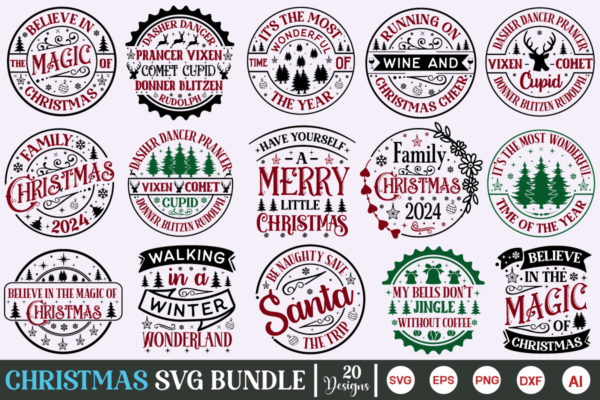 Mega Christmas Farmhouse Bundle, an Object Graphic by GraphicPicker (Photo 7 of 10)