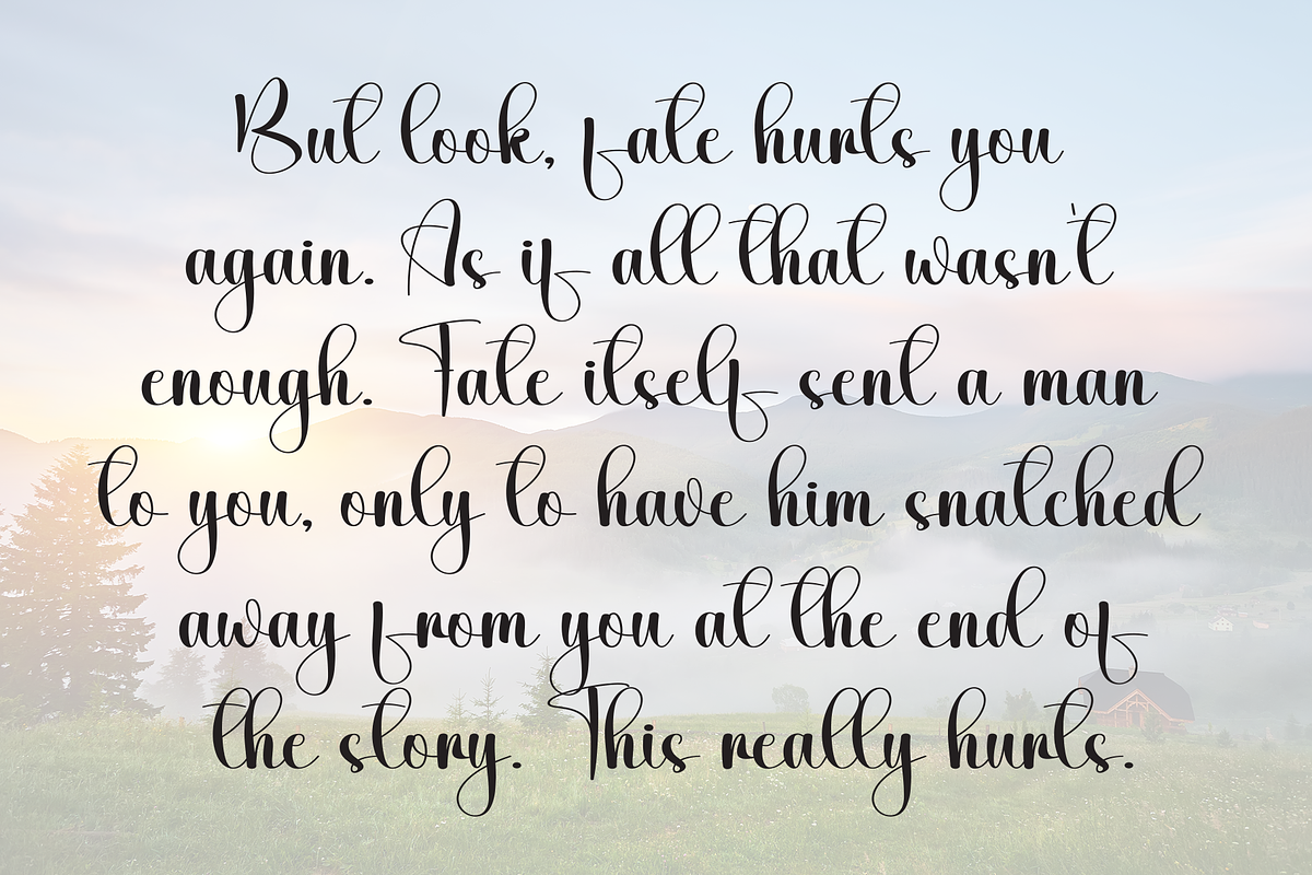 Bigday | Script Font, a Handwritten Font by Scratchones (Photo 6 of 9)