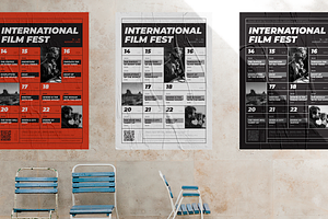 Film Festival Event Poster Template