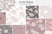 Peonies Line Art SVG, AI, EPS, PNG, a Decorative Illustration by InstaDesignPro (Thumbnail 12 of 12)