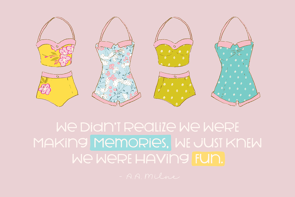 Breezy Picnic Font, a Sans Serif Font by Denise Chandler (Photo 4 of 6)