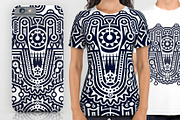 Modern Techno Tribal Pattern, a Graphic by Savgraf (Thumbnail 2 of 6)