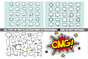 Comic Elements Vector HUGE Set!, an Illustration by FourLeafLover (Thumbnail 5 of 13)