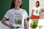 Matcha designs T-shirt Mockups, a Merchandise Mockup by KarolinaKreations (Thumbnail 5 of 5)