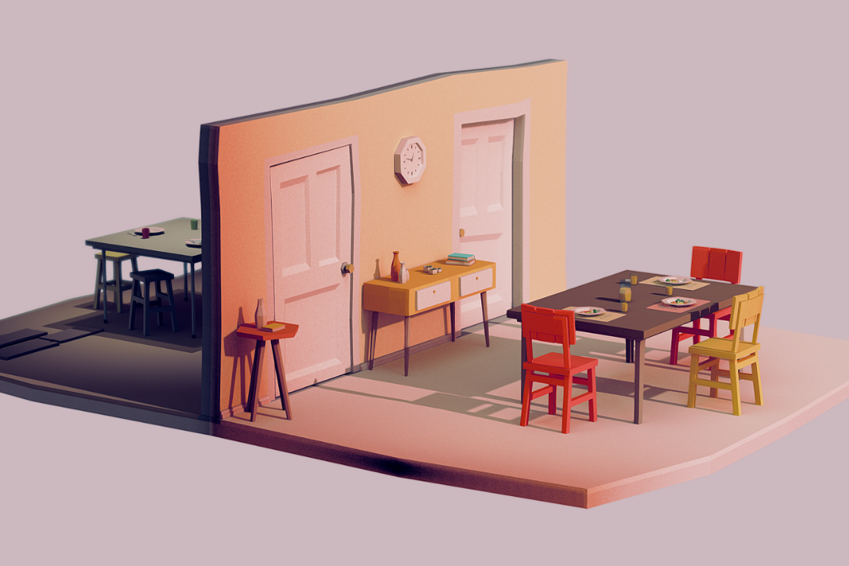 LOW POLY INTERIOR [25+ UNIQ OBJECTS], a Furniture 3D Model by mkleine shop (Photo 3 of 10)