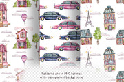 French Houses set +3 patterns, a Decorative Illustration by Kristina Crocus (Thumbnail 4 of 4)
