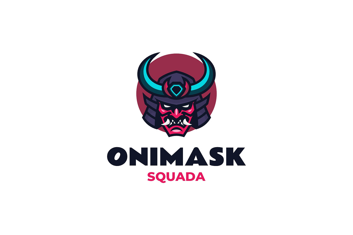 Oni mask Mascot Logo Design, a Branding & Logo Template by Artnivora.Std