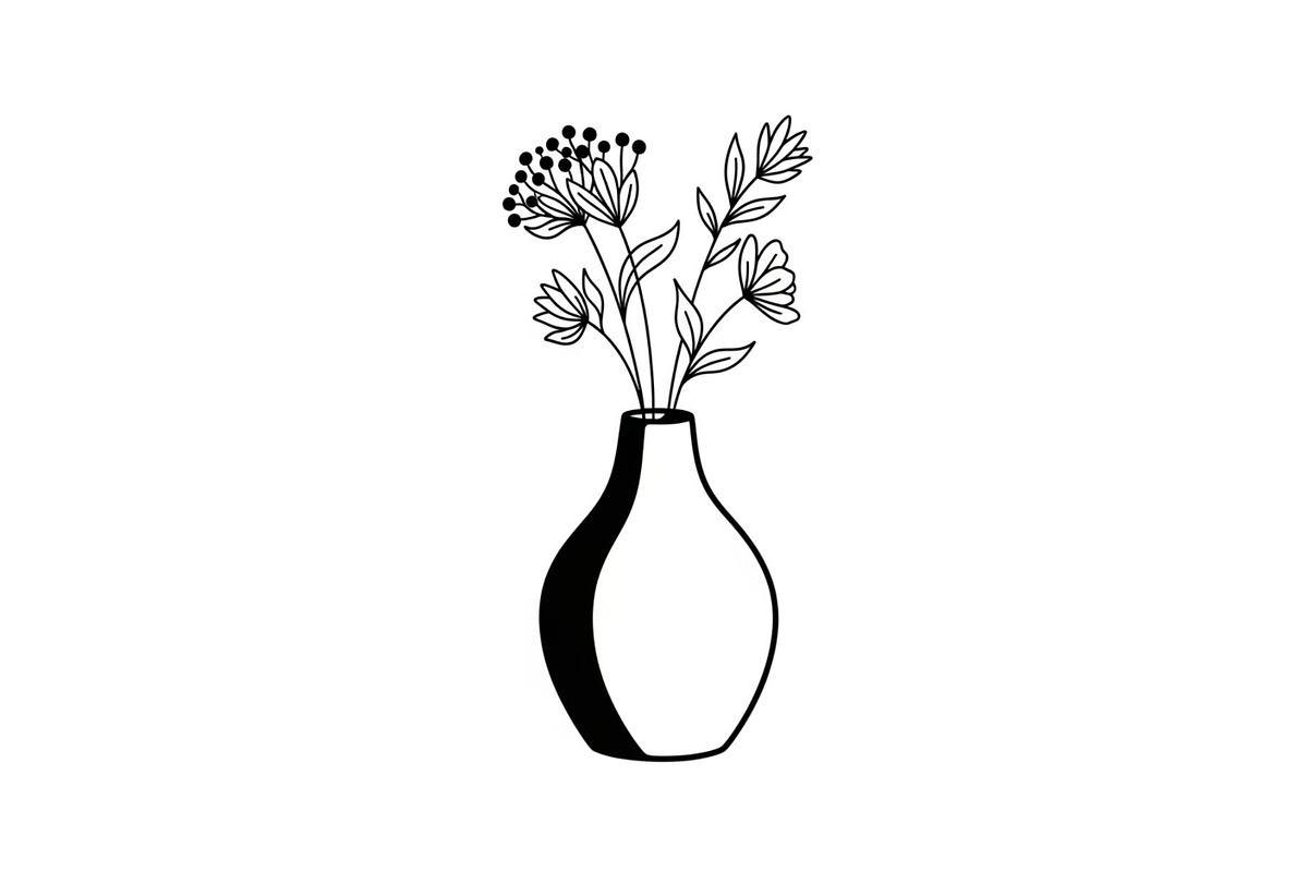 Flower Vase Silhouette Vector Bundle, an Illustration by Designs_River (Photo 17 of 51)
