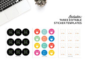 Sticker Templates for Illustrator, a Templates & Theme by Michelle Hickey Design (Thumbnail 3 of 5)