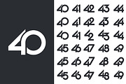 number 40 to 49 logo designs., a Branding & Logo Template by BARONSTD (Thumbnail 2 of 3)
