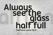 Halftone Sans, a Sans Serif Font by DesignSomething (Thumbnail 2 of 5)
