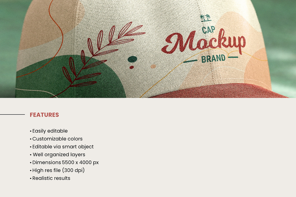 Baseball Cap Mockup, a Hat Mockup by TandemStock (Photo 2 of 4)