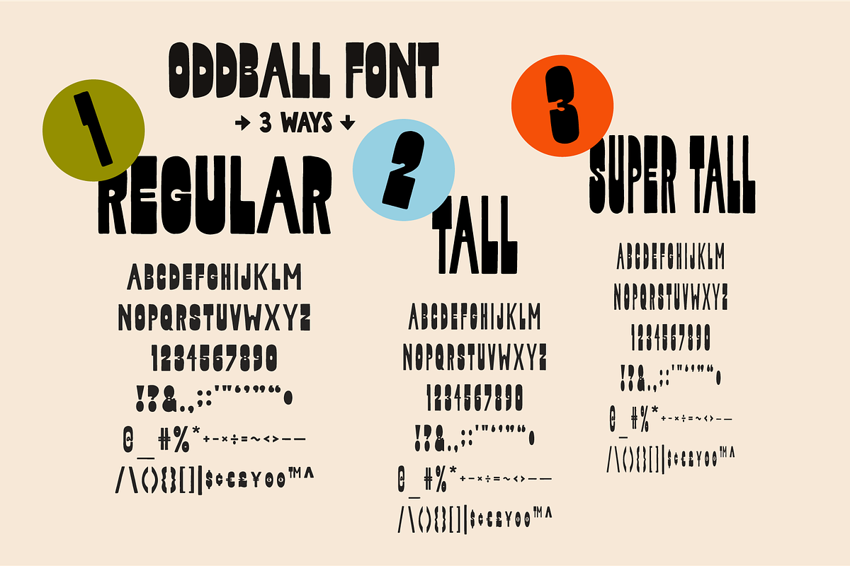 Oddball Font Collection! Hand-drawn!, a Font by Studio Funshop by Kelli (Photo 7 of 9)