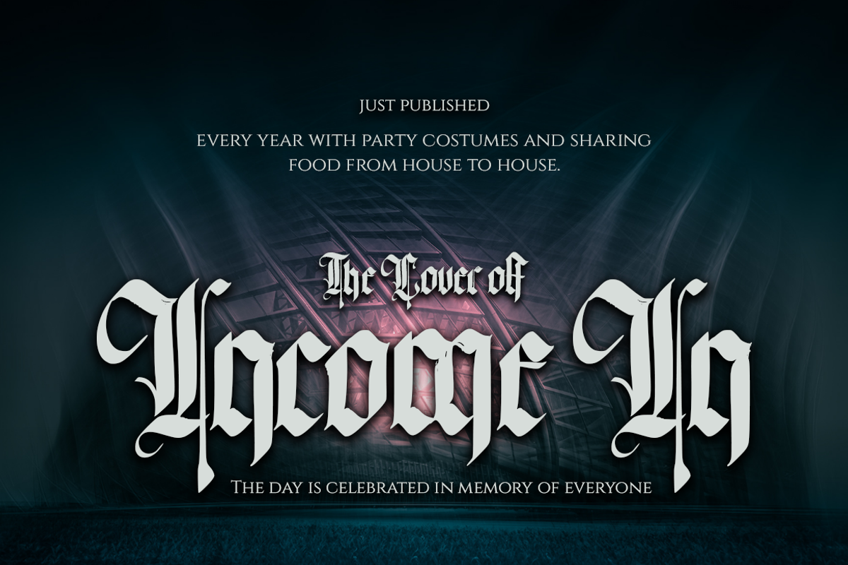 Beautiful Dream, a Blackletter Font by Meizzaluna Design (Photo 8 of 10)