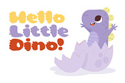Cute Dino Dinosaur Font, a Font by vladocar (Thumbnail 2 of 9)