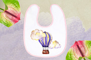 Balloons and clouds watercolor set, an Illustration by Watercolor & sketches (Thumbnail 5 of 5)