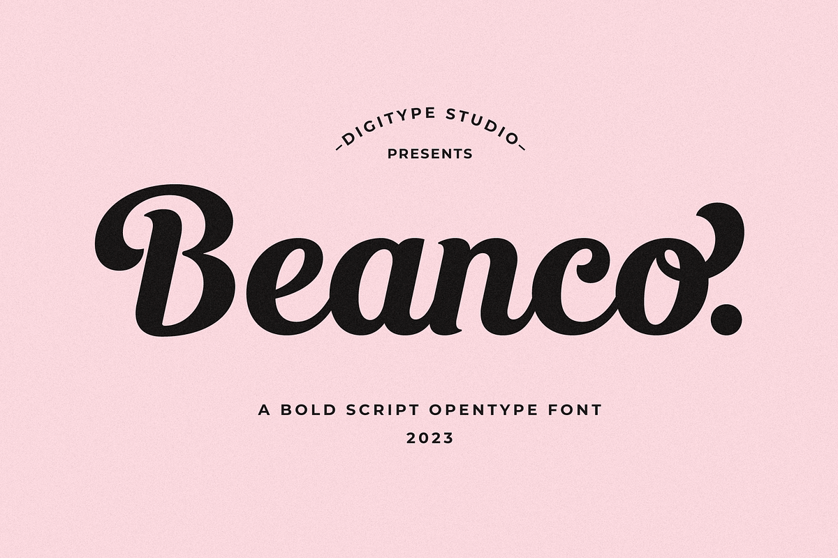 Beanco Font, a Script Font by Digitype Studio (Photo 1 of 10)