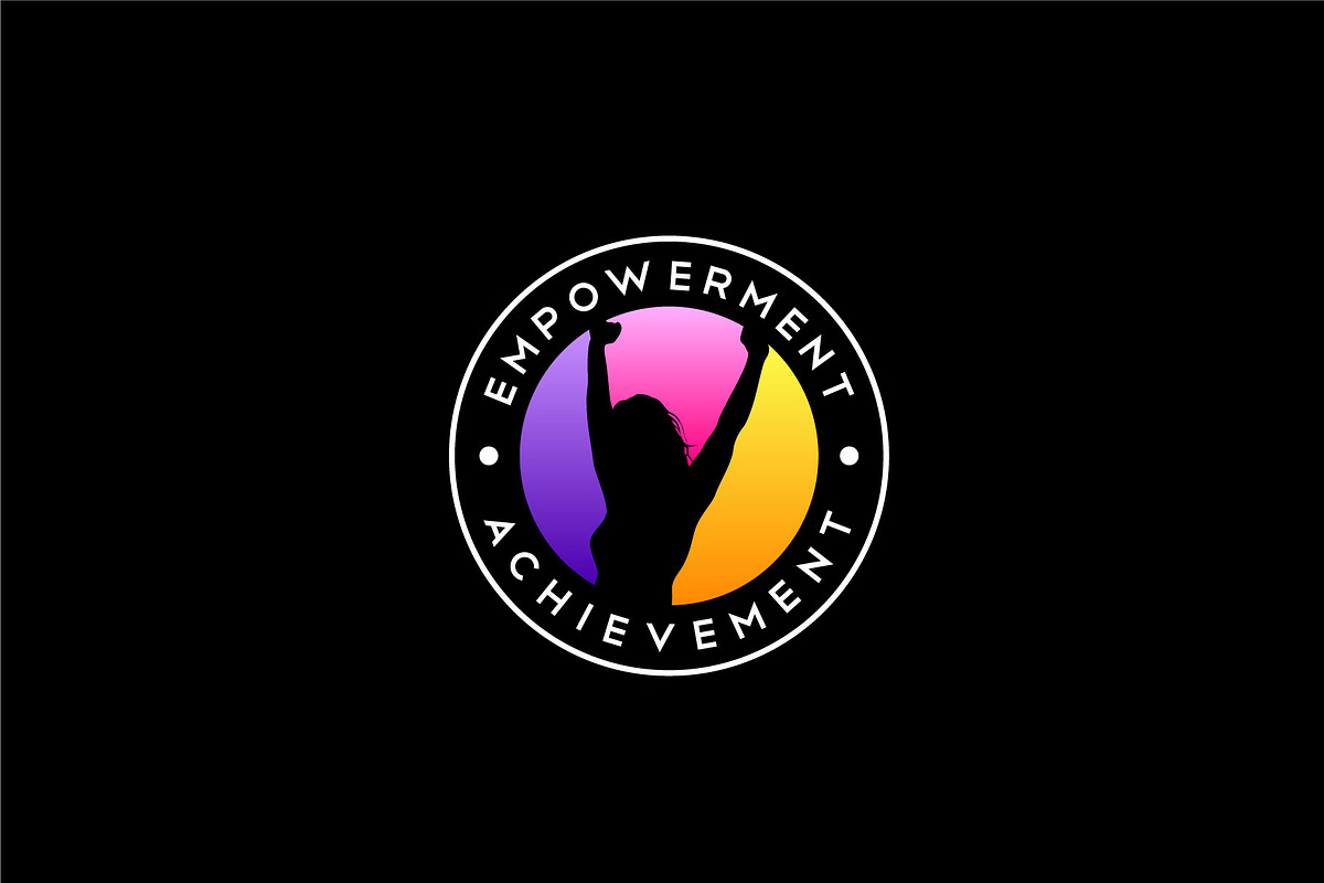 Colorful Empowered Woman Label logo, a Branding & Logo Template by ...