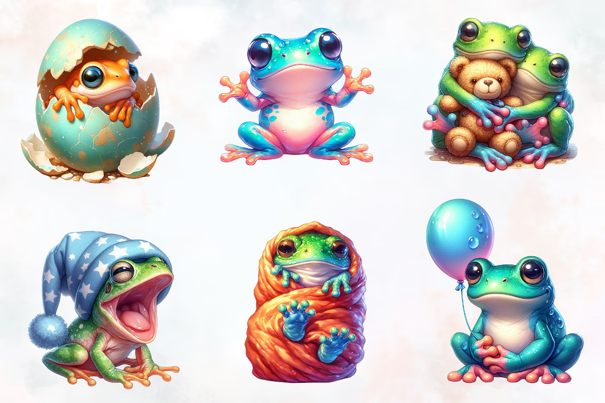 Summer Frog Nursery Clipart Sublimat, an Illustration by RobertsArt (Photo 6 of 7)