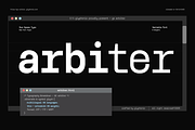 GC Arbiter — Mono Logic Typeface, a Sans Serif Font by Glyphonic (Thumbnail 1 of 15)