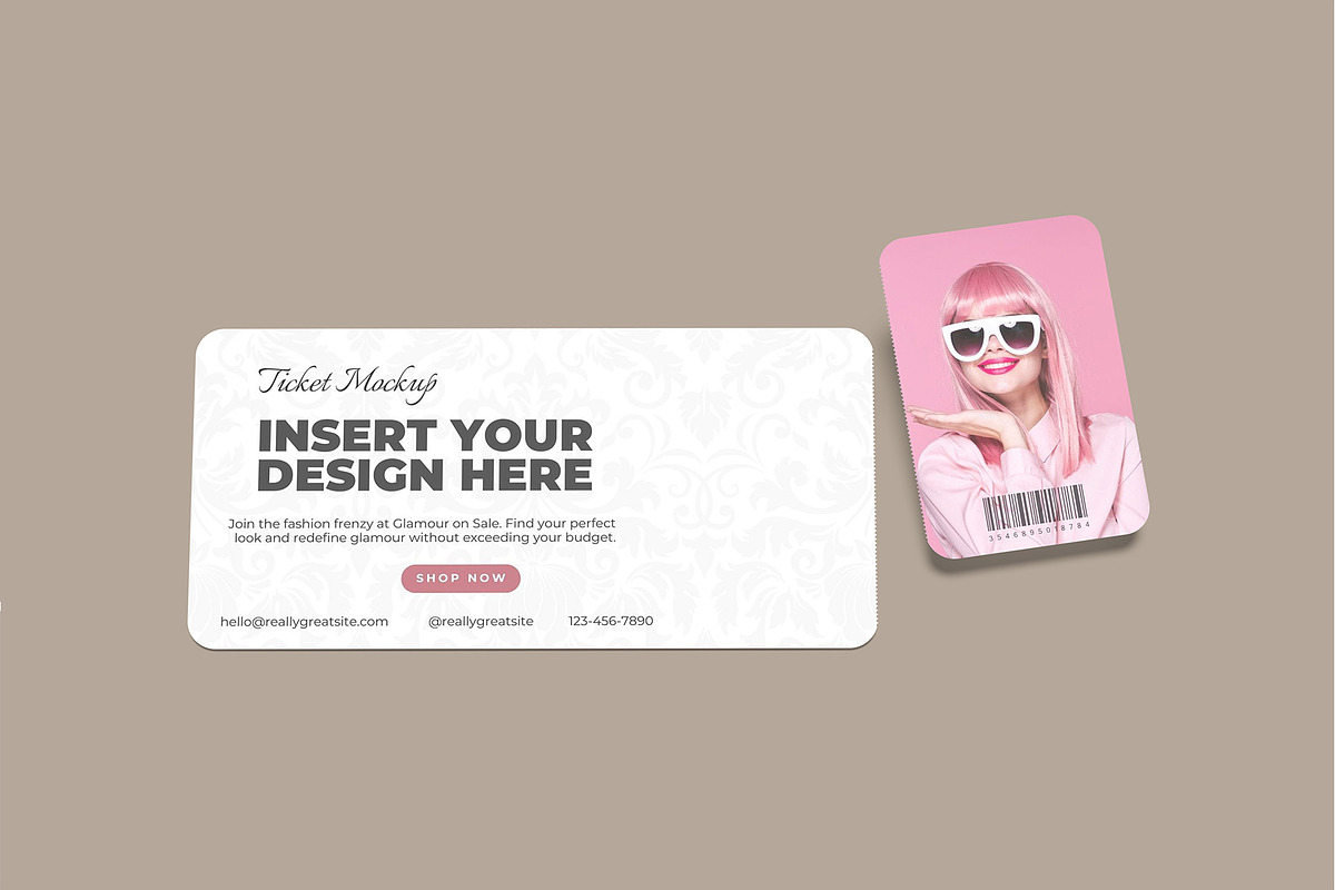 Ticket Mockup, a Print Template by rizalamora (Photo 4 of 11)