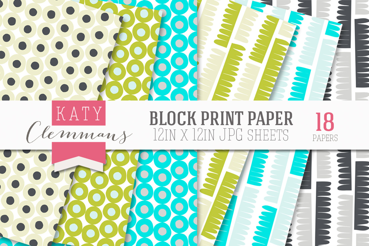 Block Print Papers preview 2