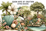 Seven Days Of Creation Clipart, an Illustration by Daily.Designs (Thumbnail 1 of 7)