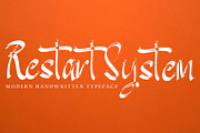 Restart System, a Handwritten Font by pineungtype (Thumbnail 1 of 6)