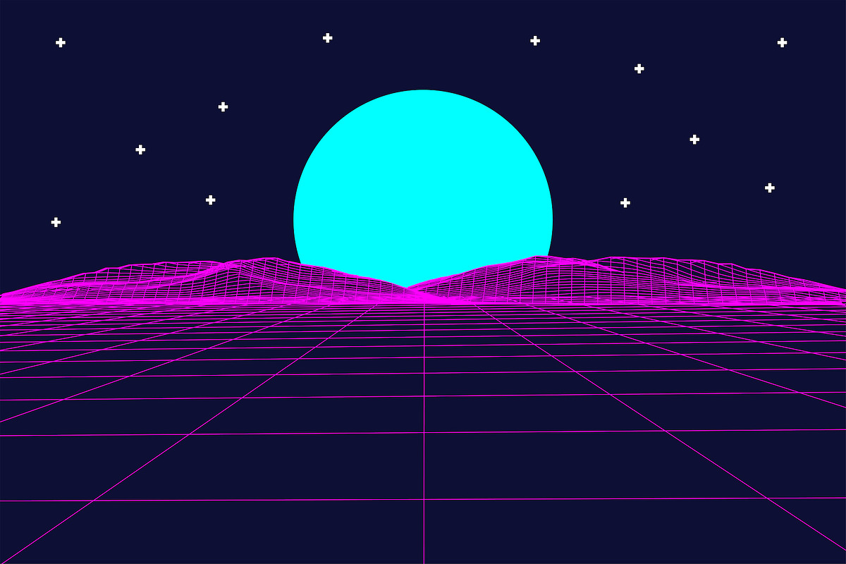 Vaporfuturism OTF Retro Wave Font, a Symbol Font by Ckybe's Corner (Photo 9 of 10)