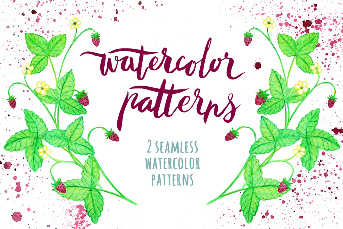 Lovely watercolor patterns