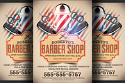 Barber Shop Flyer Template, a Flyer Template by Hotpin (Thumbnail 1 of 3)