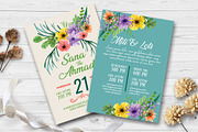 Double Sided Wedding Invitation Card, an Invitation Template by Business Flyers (Thumbnail 1 of 2)