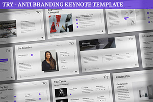 Try - Anti Branding Keynote Template, a Presentation Template by SlideFactory