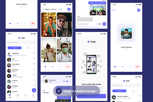 Tolki - Chatting Mobile App UI Kits