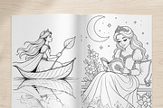 Magical Princess Coloring Book Vol39, a Person Illustration by ikarifq shop (Thumbnail 4 of 7)