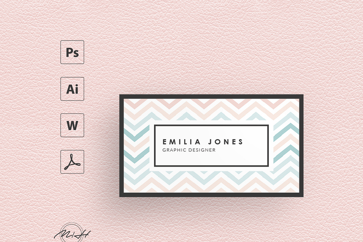 Pastel Color Bussiness Card Template, a Business Card Template by MH Design Template (Photo 4 of 6)