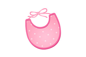 Baby Girl Bib